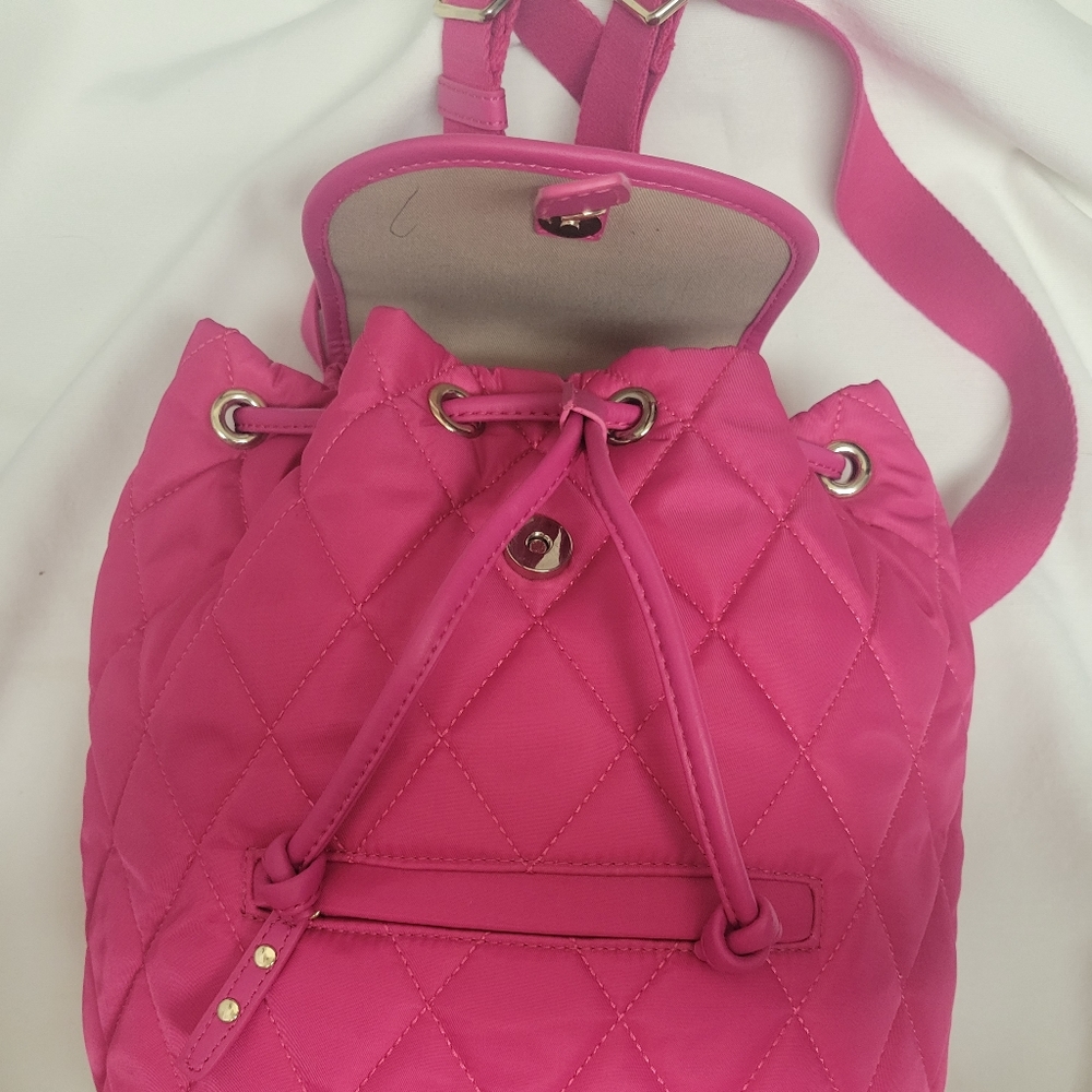 Talbots hot pink puffy backpack like new condition